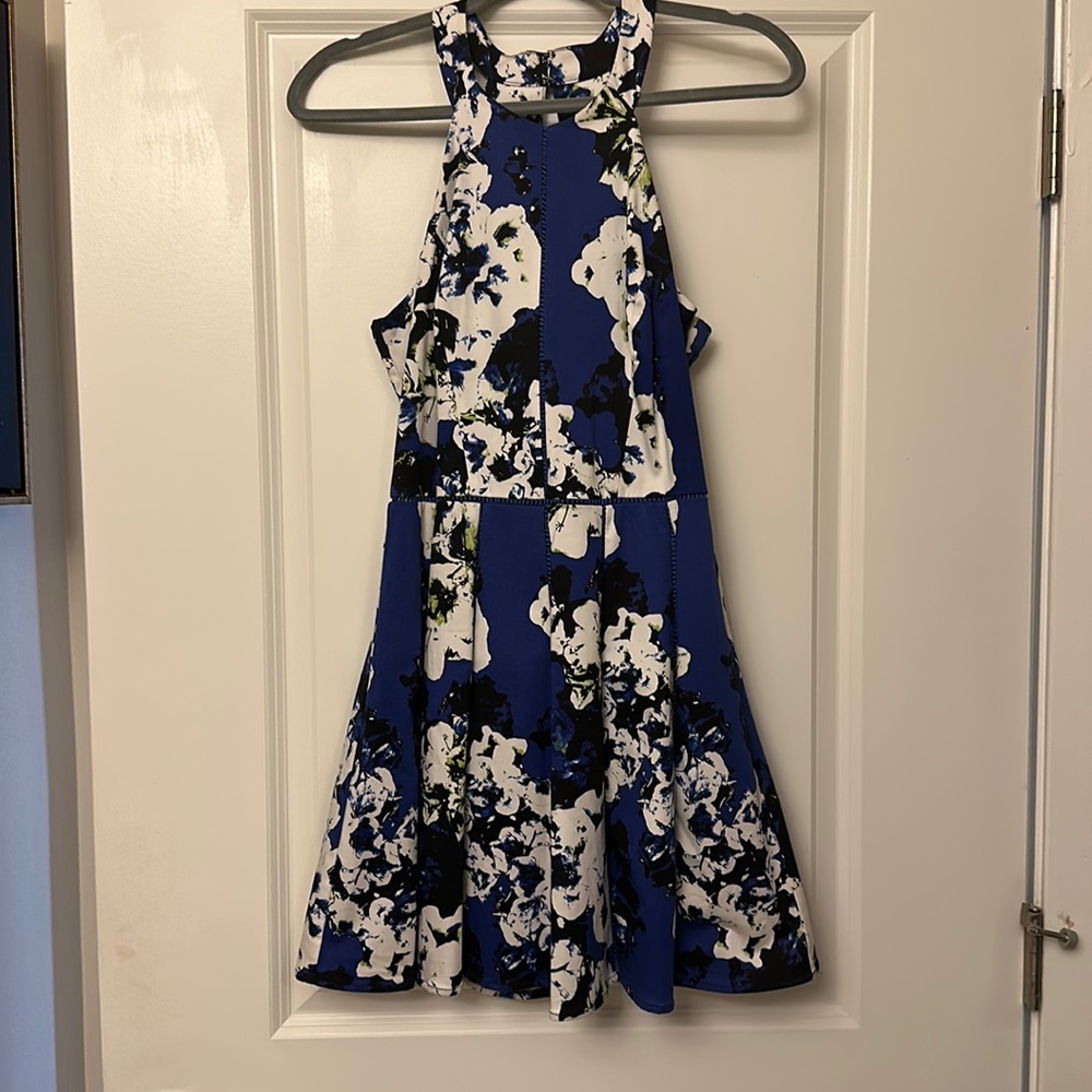 Parker Blue Floral Dress